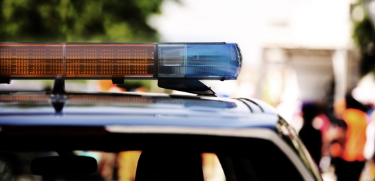 police car lights